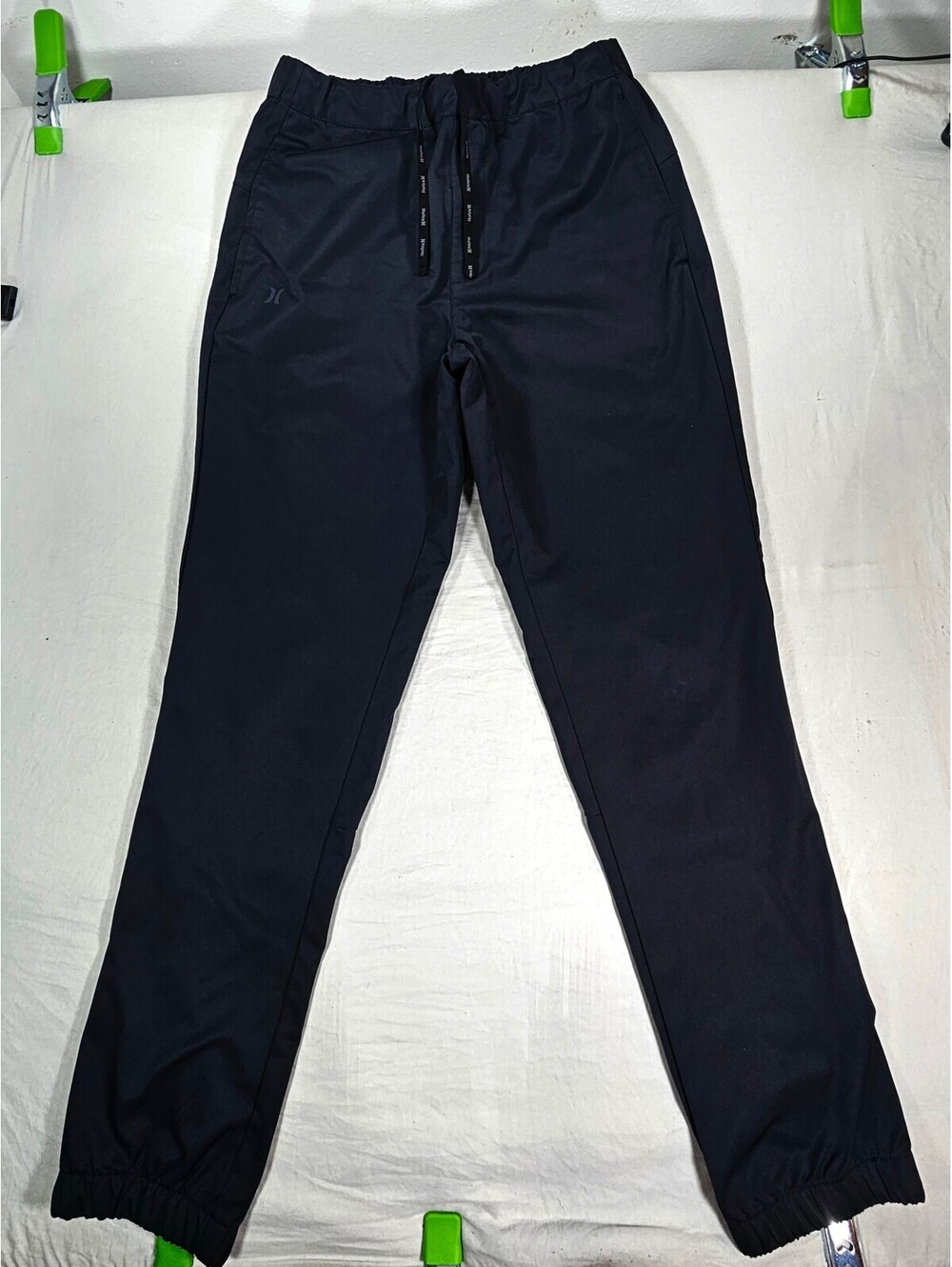 Hurley Men’s Small Black Athletic Jogger Pants Drawstring Elastic Waist
